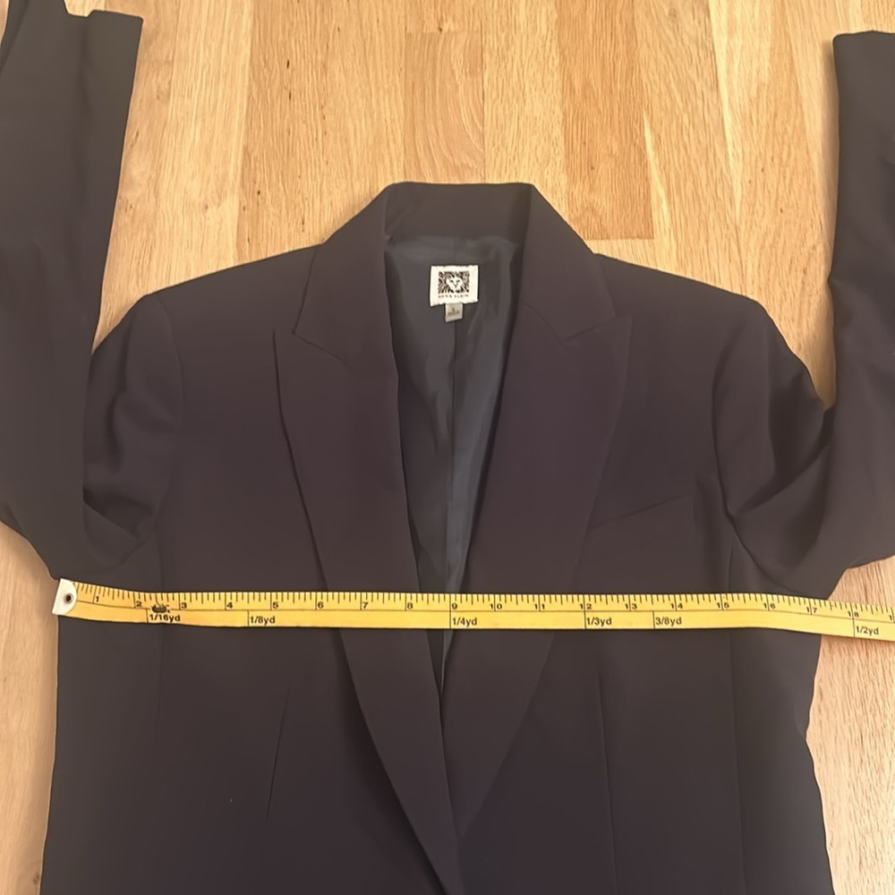 Anne Klein Black Notched Single Button Women’s Blazer Suit Jacket Women’s Size 6 - Picture 4 of 13